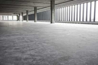 An empty raw business space ready for occupancy.